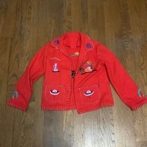 Handmade embroidered kids jacket